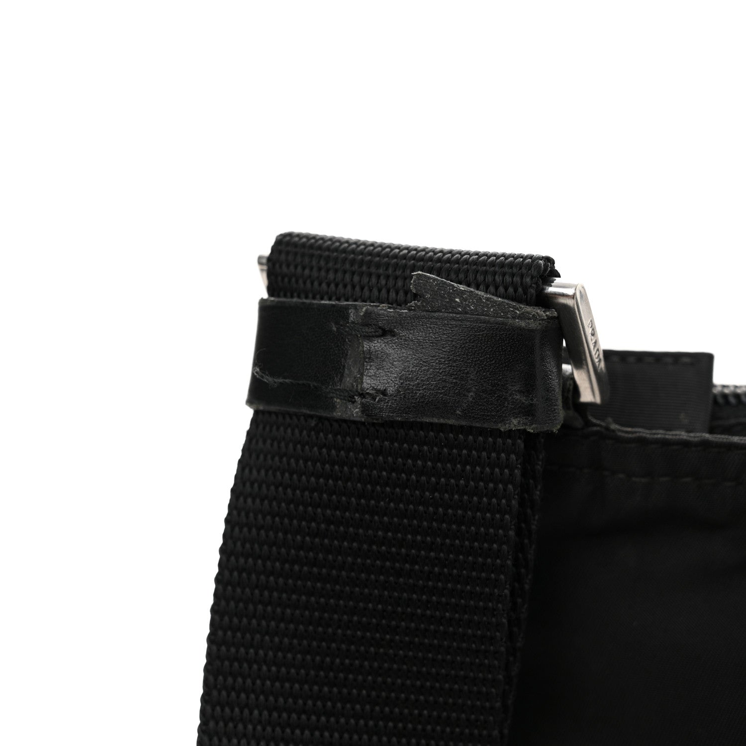 Prada Tessuto Nylon Flat Messenger Bag Black 14 of 16