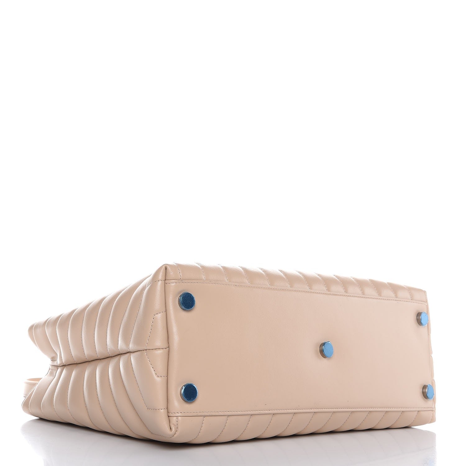 Saint Laurent Calfskin Y Quilted Monogram Large Loulou Shopper Nude Powder 4 of 7