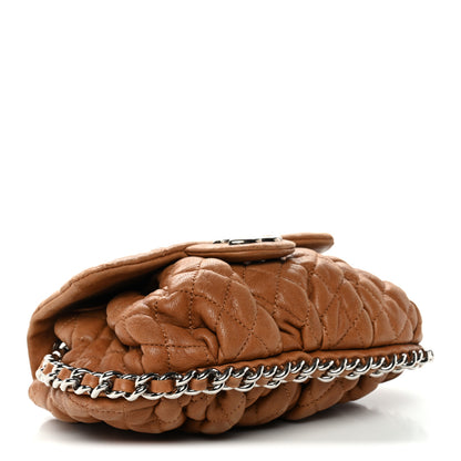 Chanel Washed Lambskin Mini Chain Around Messenger Brown 4 of 11