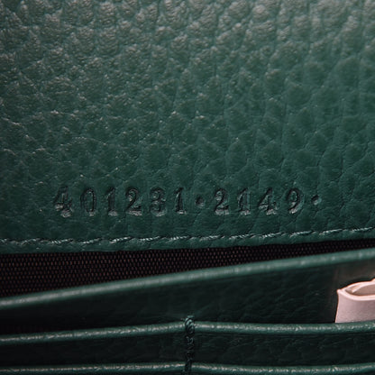 Gucci Calfskin Mini Dionysus Chain Wallet Emerald 7 of 10