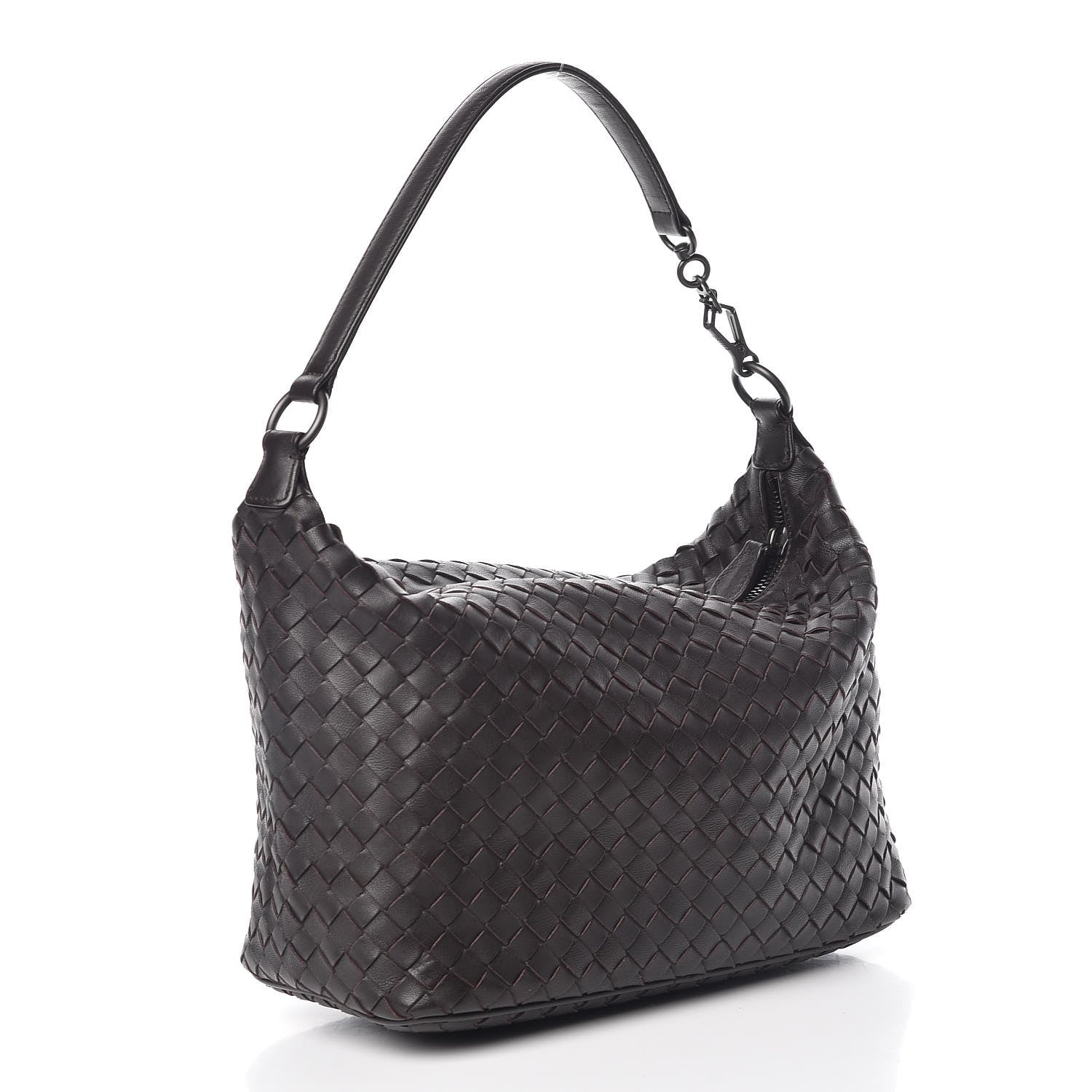 Bottega Veneta Nappa Intrecciato Small Shoulder Bag Ebano 3 of 10
