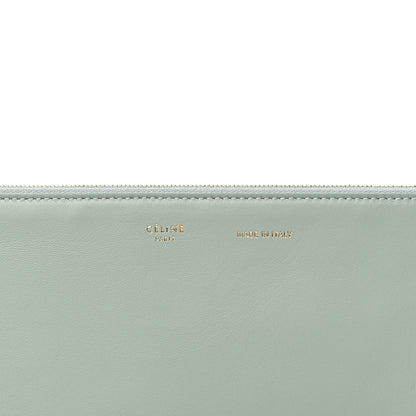 Celine Cloudy Lambskin Solo Zip Pouch Lime 8 of 10