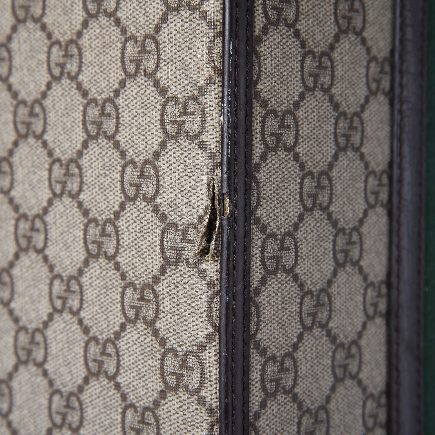 Gucci GG Plus Monogram Small Web Trolley Brown 31 of 41