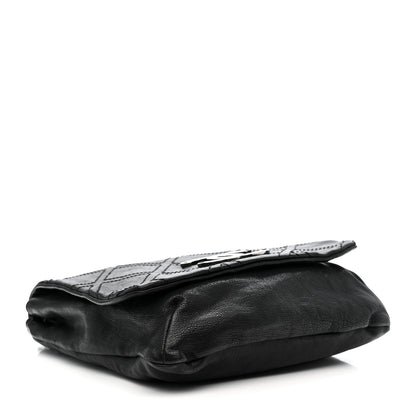 Chanel Calfskin Diamond Stitch Large Messenger Black 4 of 14