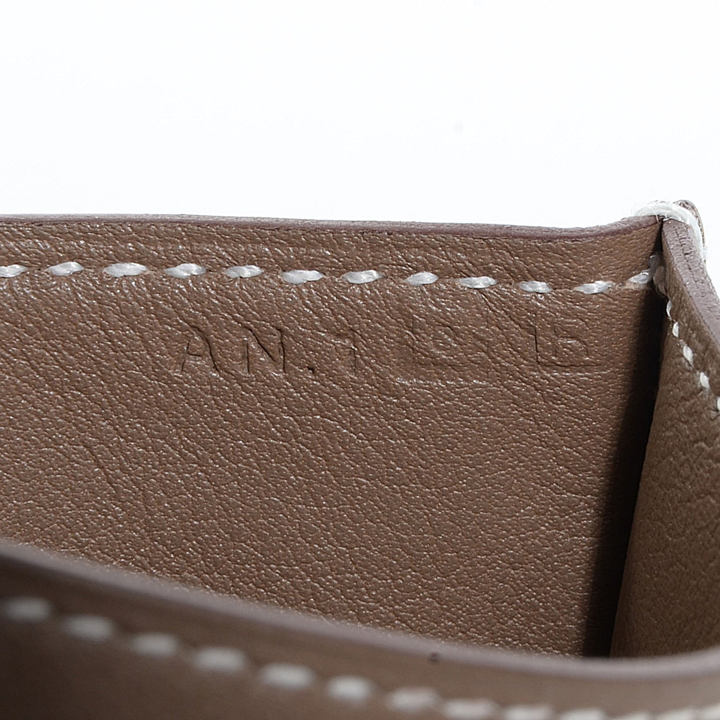 Swift Calfskin Citizen Twill Card Case Etoupe