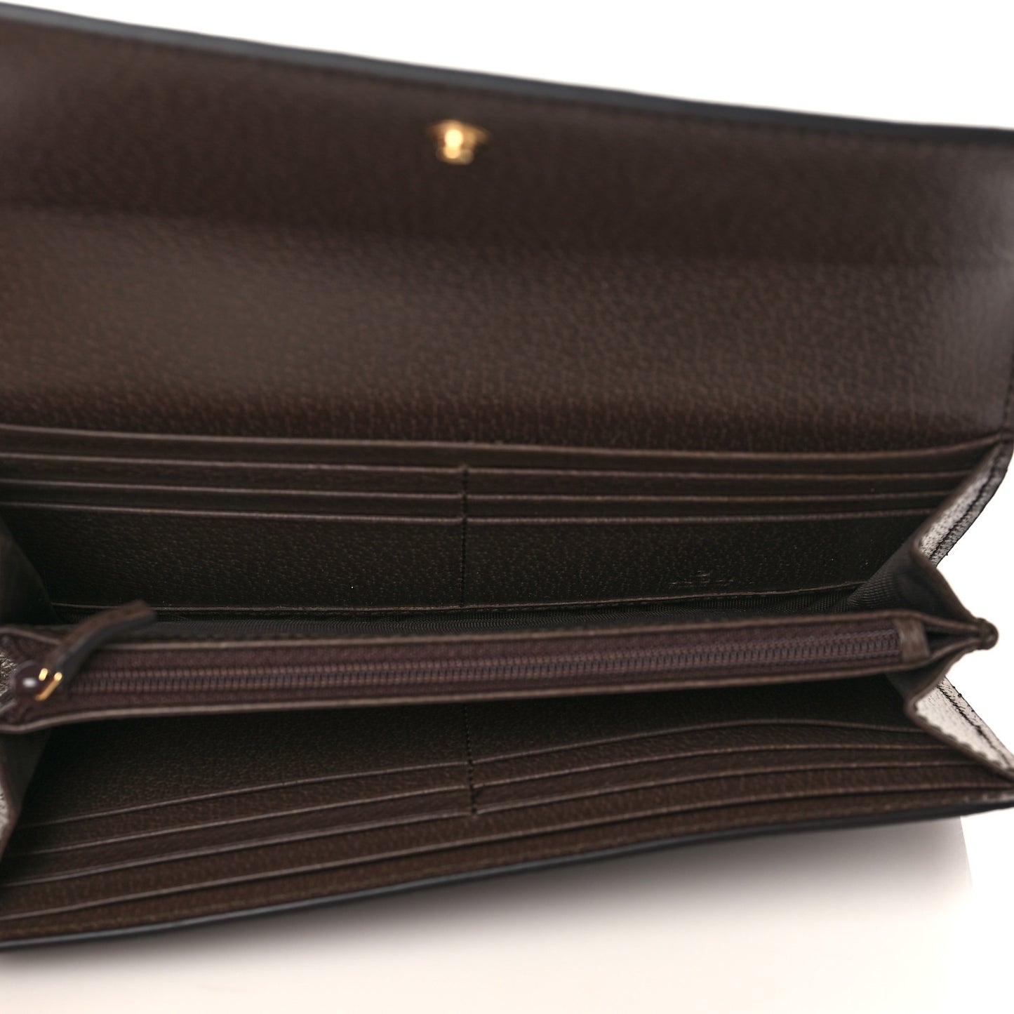 GG Supreme Monogram Web Ophidia Continental Wallet Brown