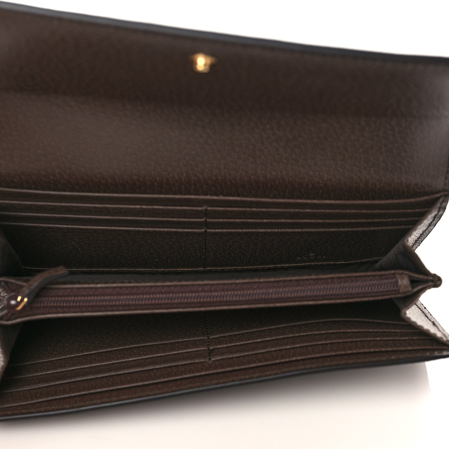 Gucci GG Supreme Monogram Web Ophidia Continental Wallet Brown 5 of 6