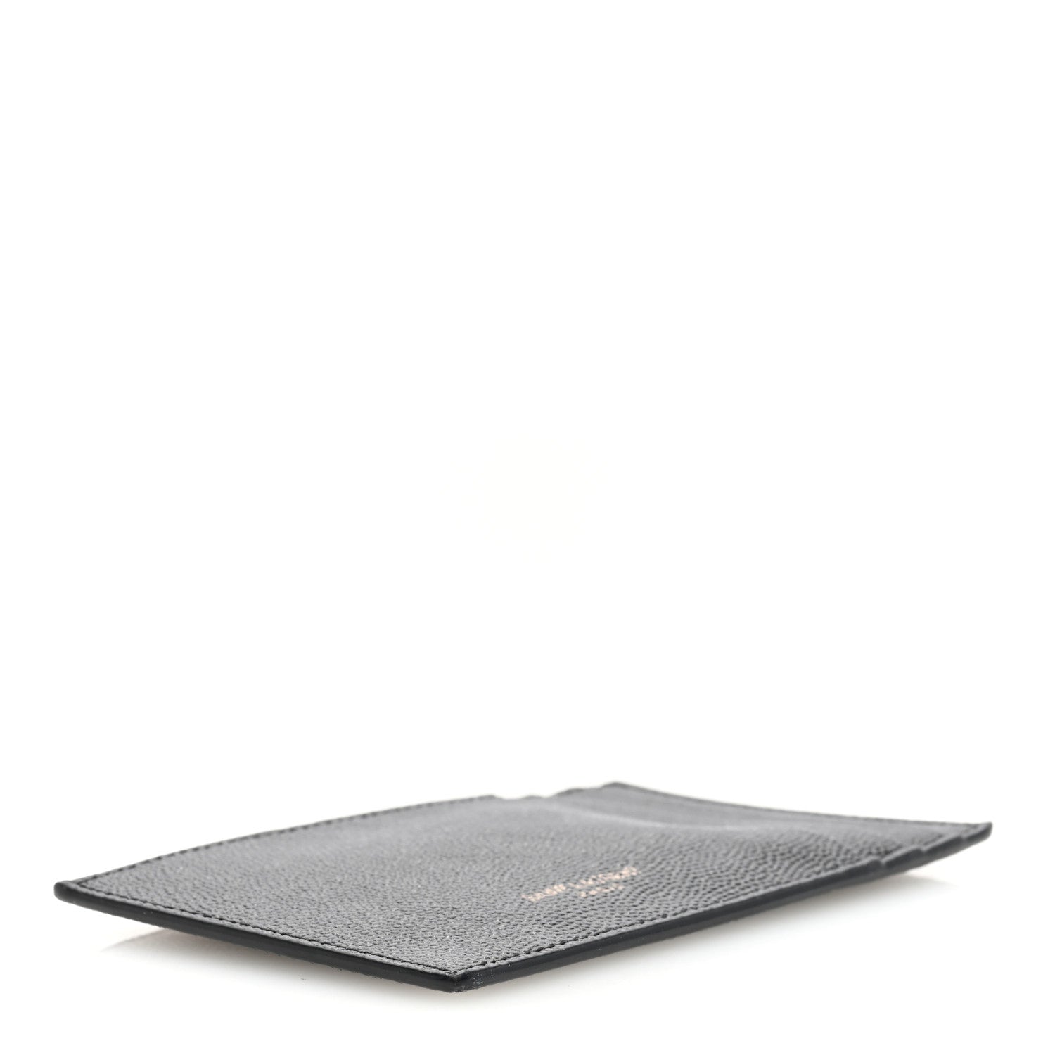 Saint Laurent Grain De Poudre Calfskin Uptown Card Holder Black 4 of 6