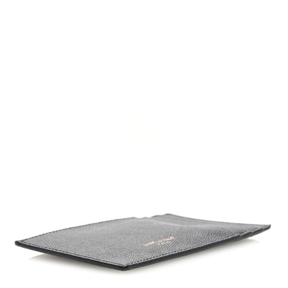 Saint Laurent Grain De Poudre Calfskin Uptown Card Holder Black 4 of 6