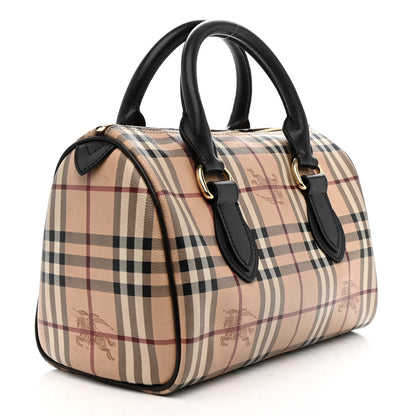 Burberry Haymarket Check Small Chester Bowling Bag Chocolate 3 of 16