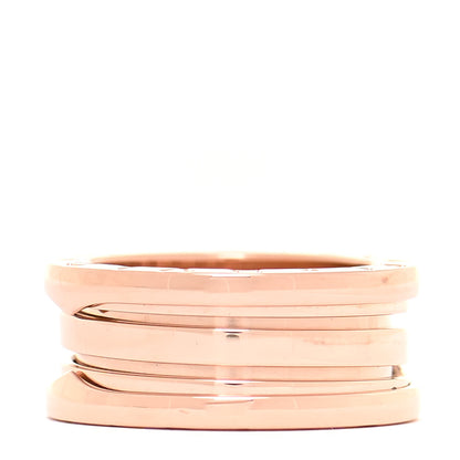 Bulgari 18K Rose Gold B.Zero1 Three-Band Ring 51 5.75 1 of 6