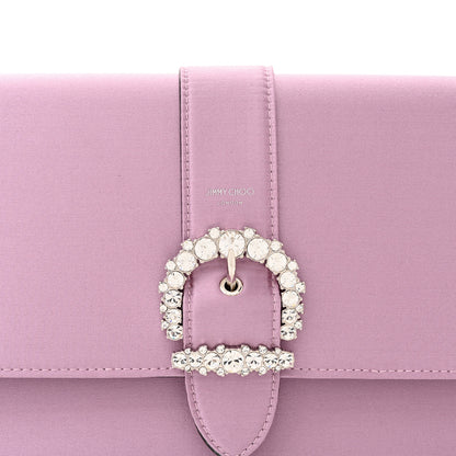 Jimmy Choo Satin Crystal Cheri Shoulder Bag Mauve 7 of 10