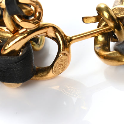 Chanel Lambskin Chain CC Medallion Belt Black Gold 4 of 4