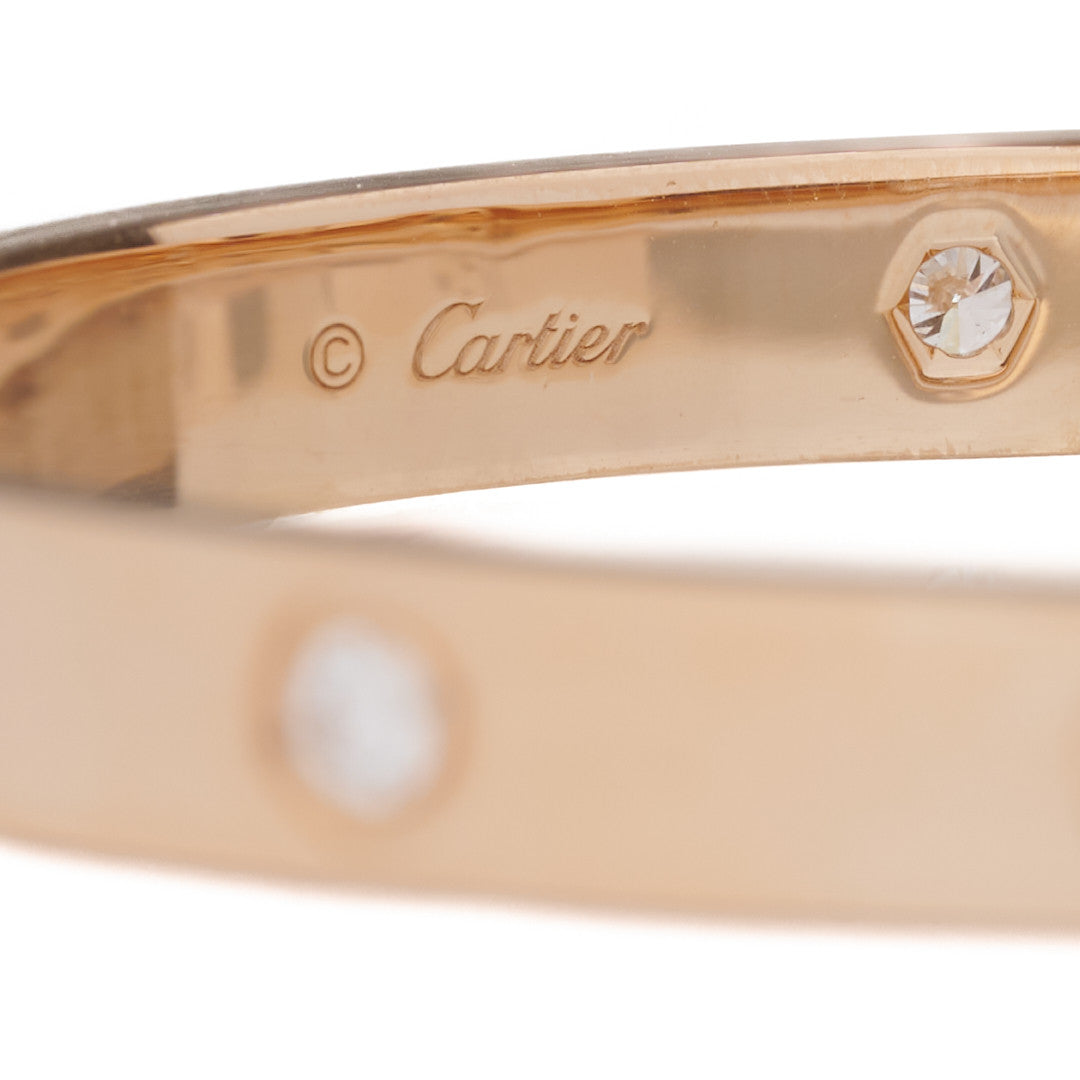 18K Pink Gold 4 Diamond LOVE Bracelet 18