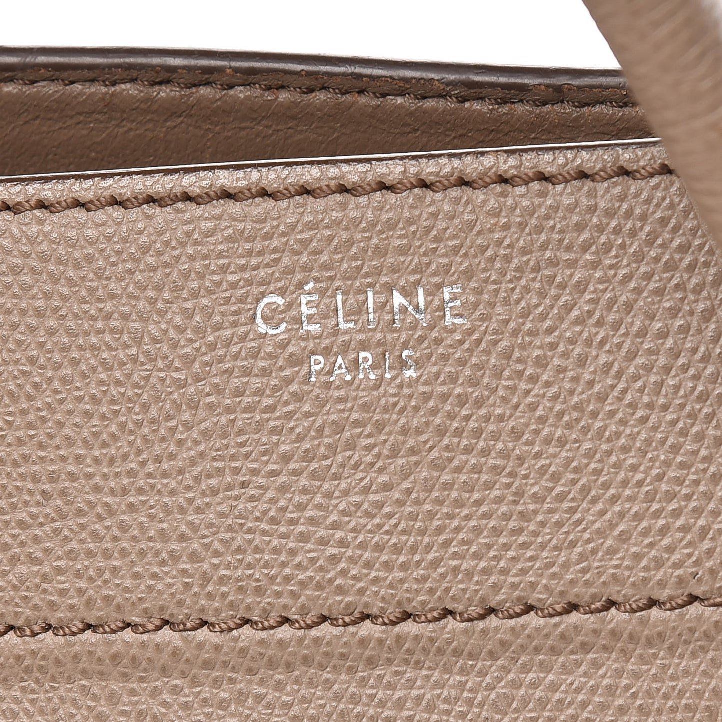 Grained Calfskin Medium Phantom Luggage Taupe