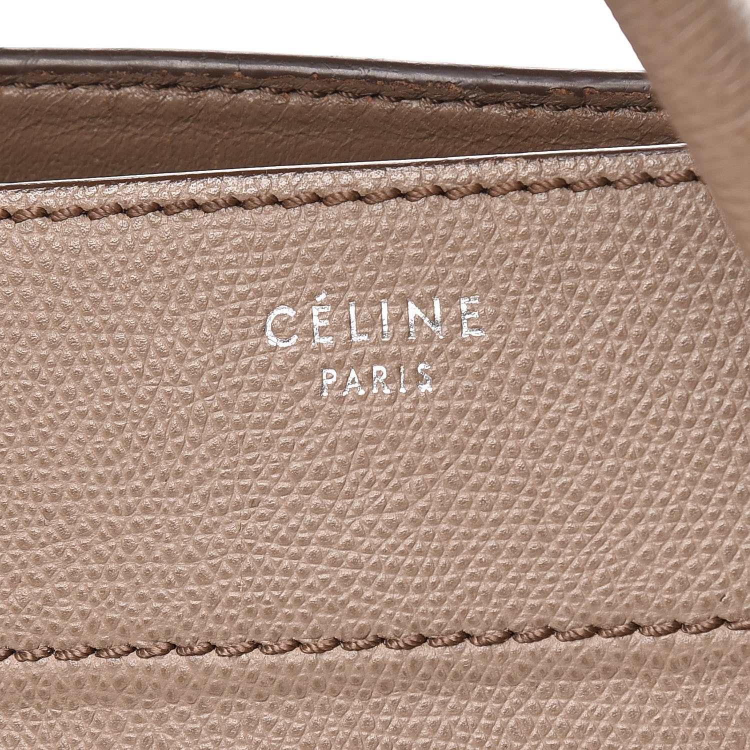 Celine Grained Calfskin Medium Phantom Luggage Taupe 7 of 20