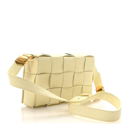 Bottega Veneta Grained Calfskin Maxi Intrecciato Cassette Crossbody Bag Ice Cream 3 of 9