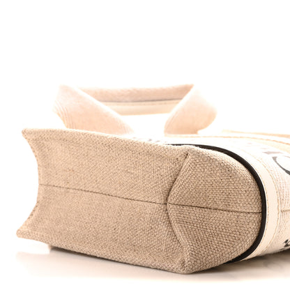 Chloe Cotton Calfskin Nano Woody Ribbon Tote With Strap White 9 of 10