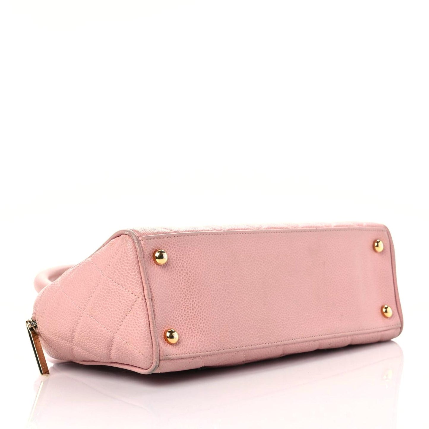 Caviar Quilted Small Bowler Pink