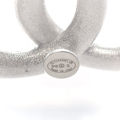 Chanel Lucite Baguette Crystal CC Cuff Transparent Silver 4 of 5