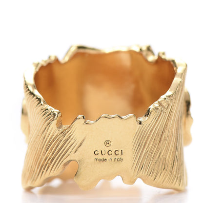 Gucci Metal Crystal GG Ring M Red 4 of 5