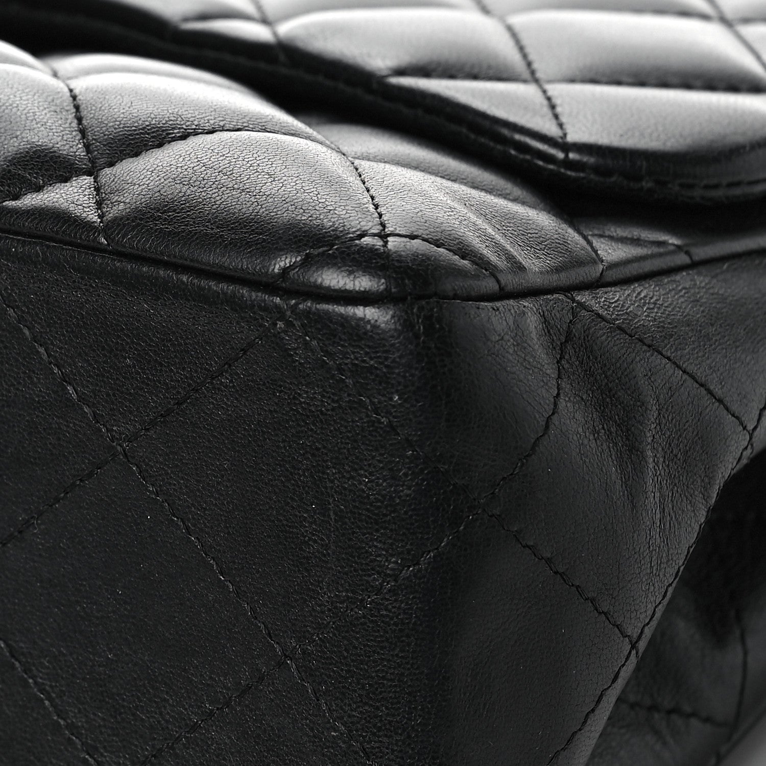 Chanel Lambskin Quilted Jumbo Single Flap Black 8 of 8