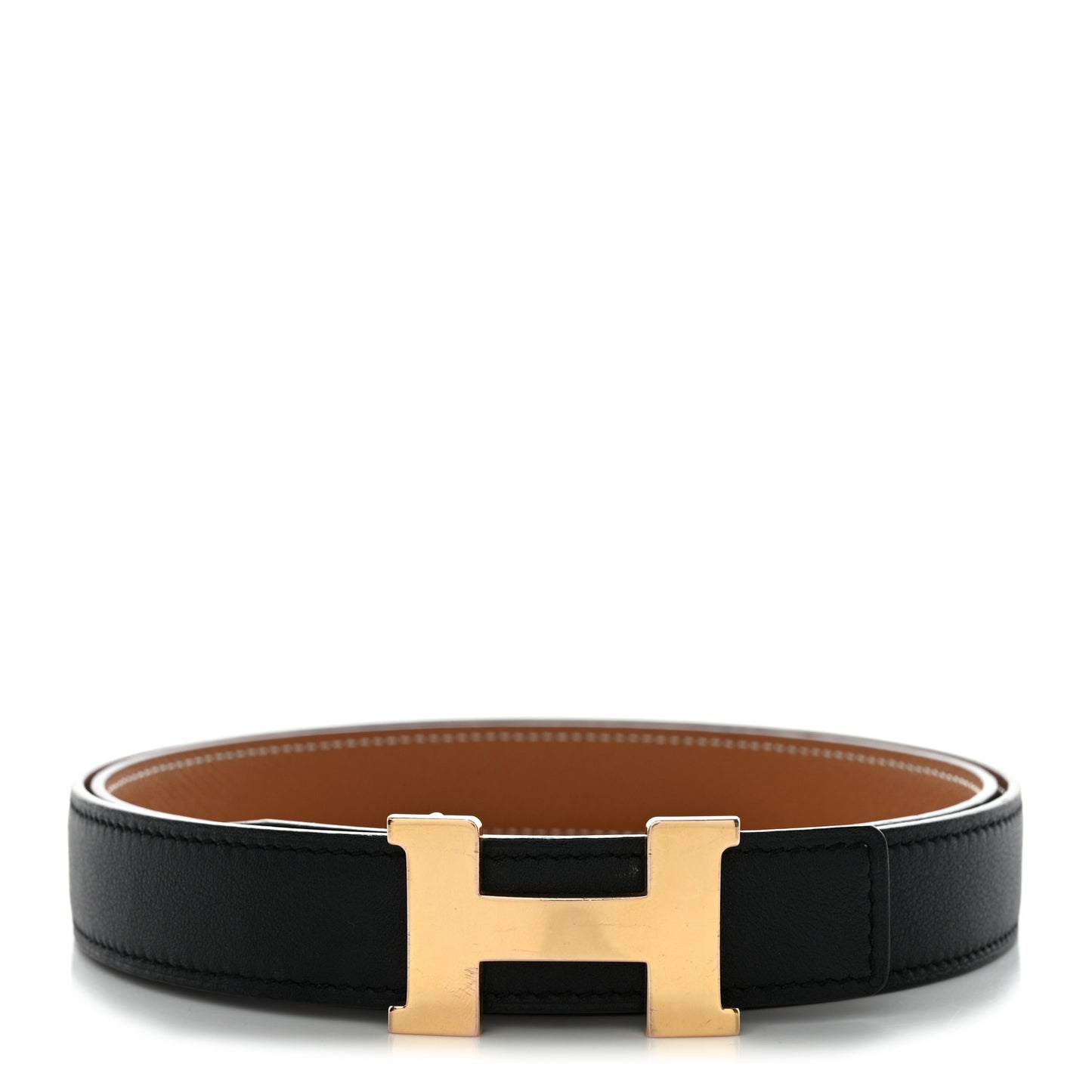 Swift Epsom 24mm Mini Constance H Belt 90 36 Black Gold