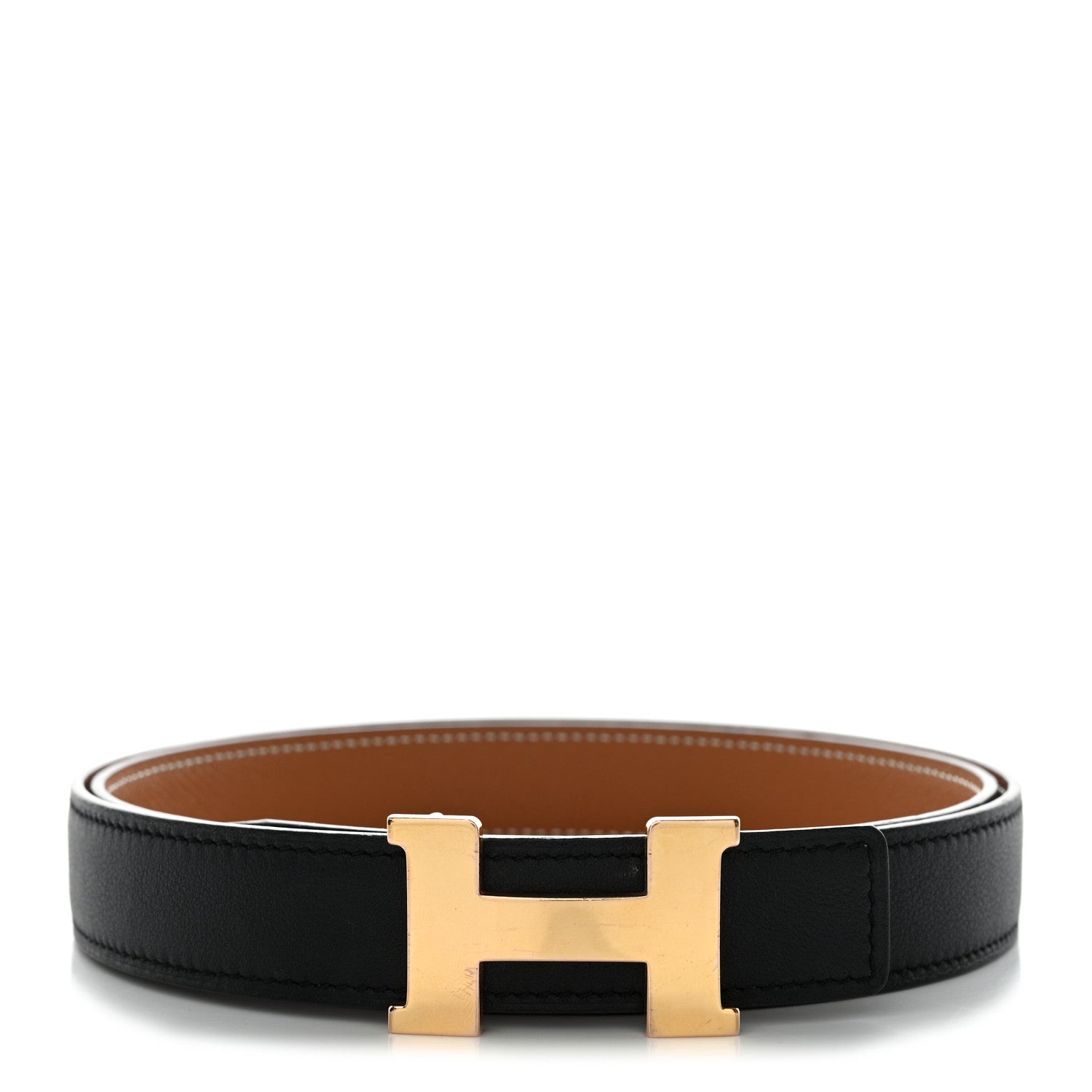 Hermes Swift Epsom 24mm Mini Constance H Belt 90 36 Black Gold 1 of 6