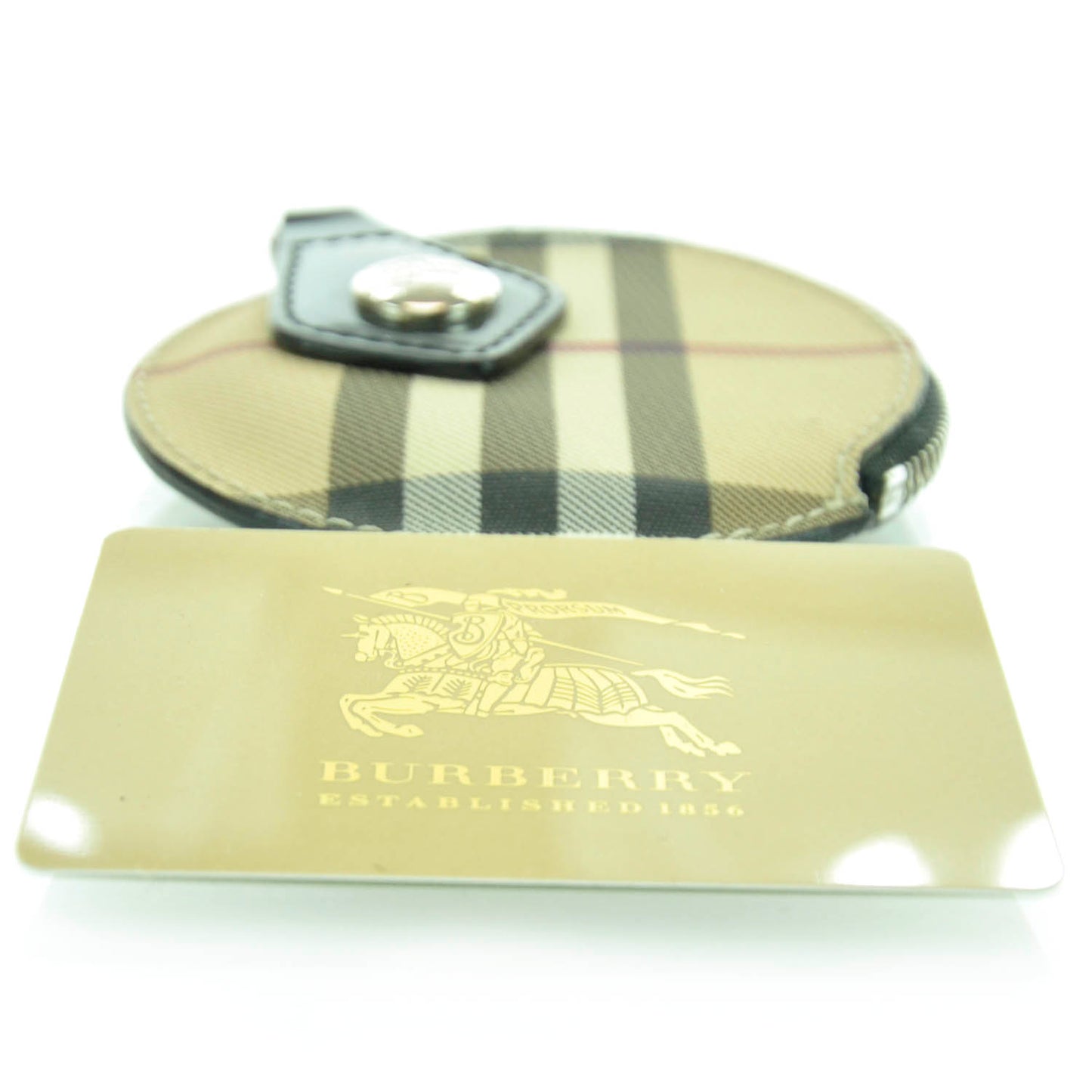 House Check Coin Purse Keychain