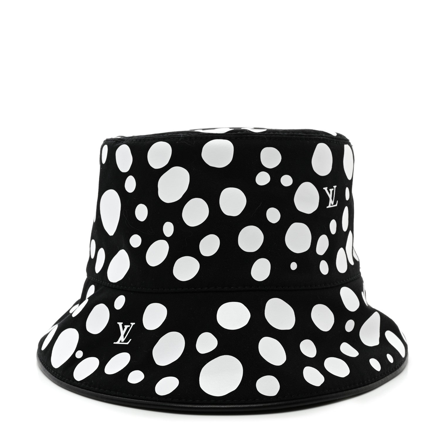 Louis Vuitton LV x YK Monogram Dots Reversible Bucket Hat S Black White 6 of 14