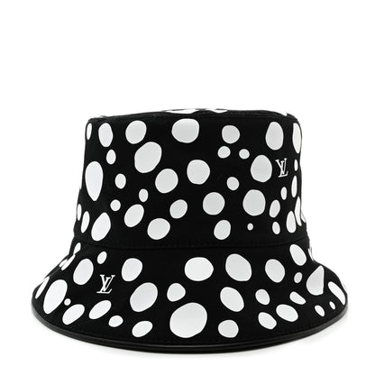 Louis Vuitton LV x YK Monogram Dots Reversible Bucket Hat S Black White 6 of 14