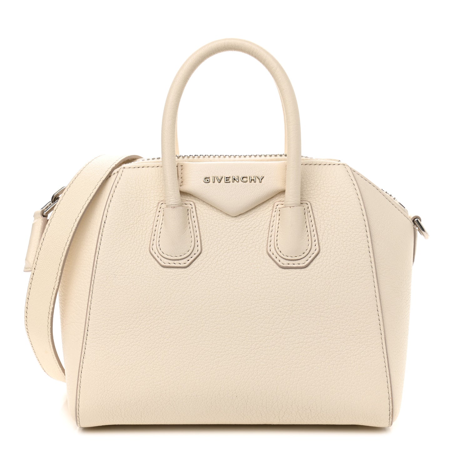 Sugar Goatskin Mini Antigona Off White