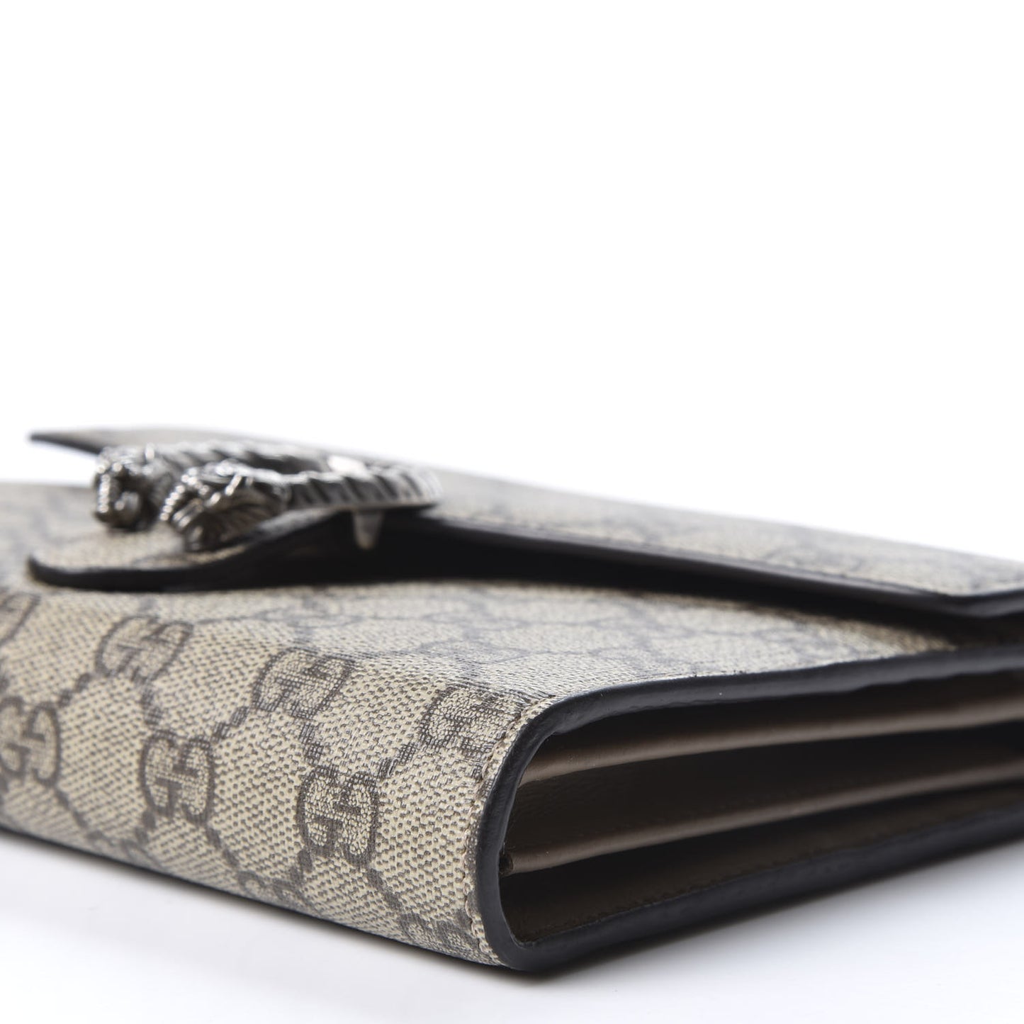 GG Supreme Monogram Mini Dionysus Chain Wallet Beige Taupe