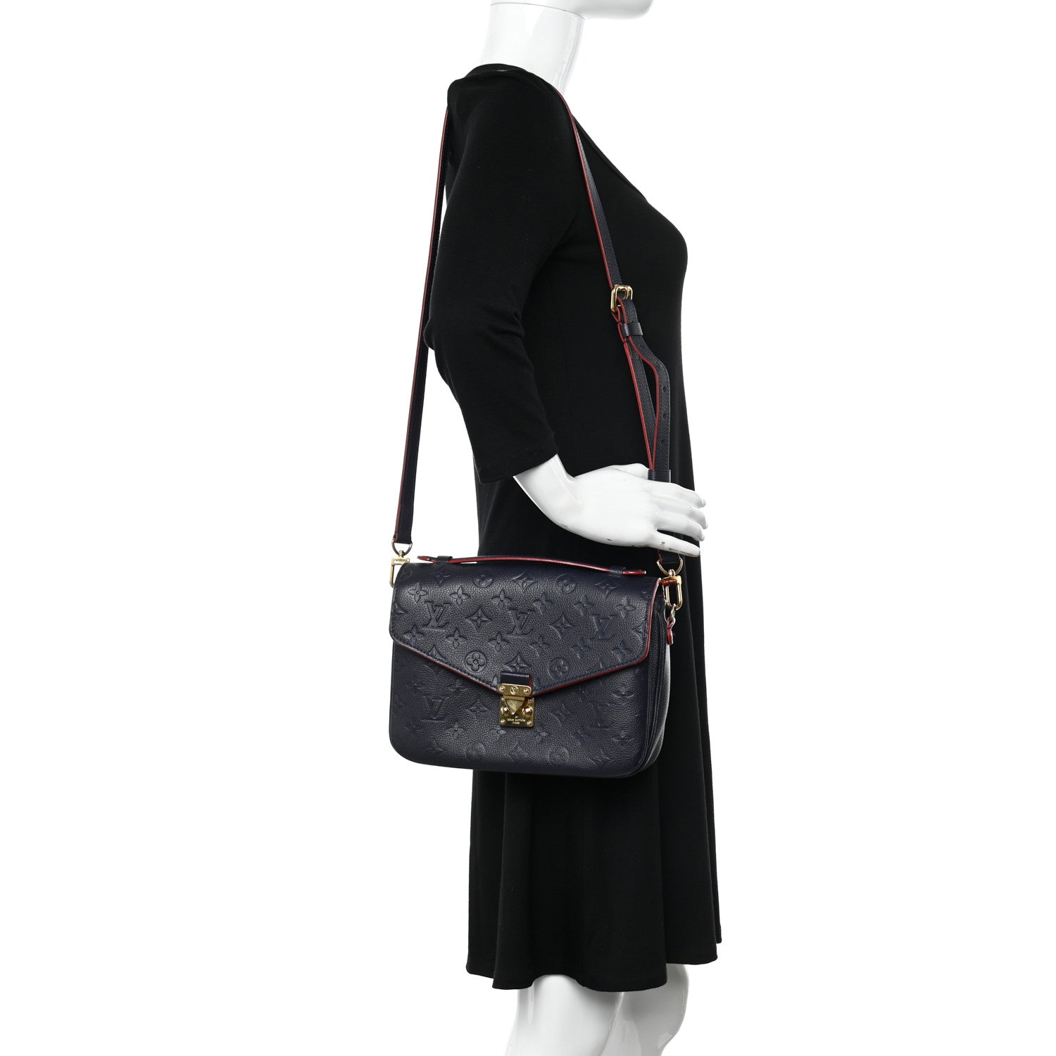 Louis Vuitton Empreinte Pochette Metis Marine Rouge 3 of 10