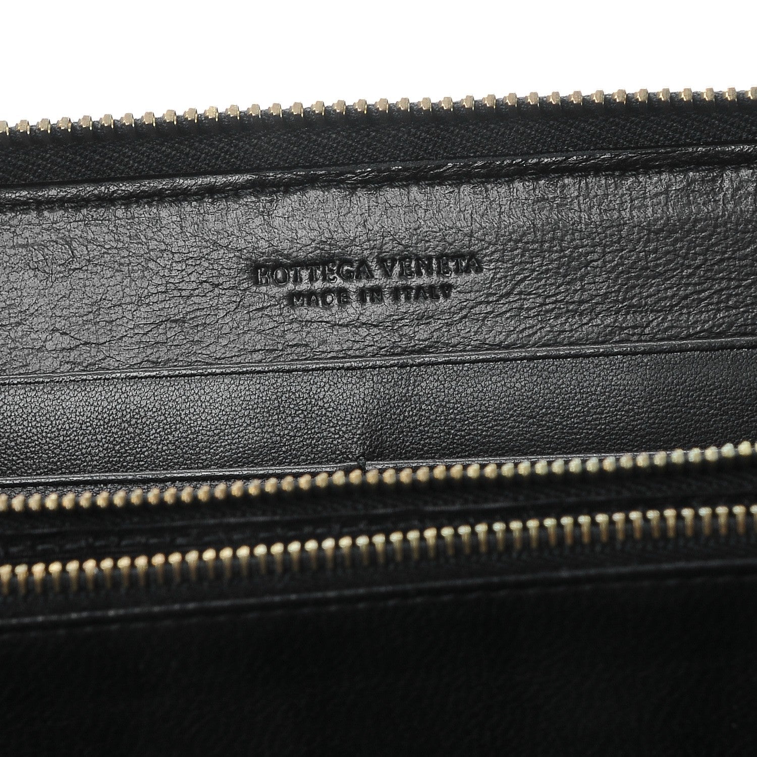 Bottega Veneta Nappa Intrecciato Zip Around Chain Wallet Nero Black 6 of 10