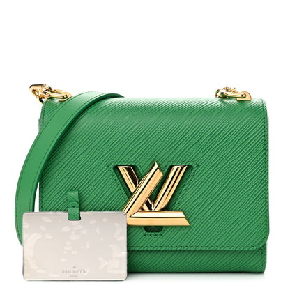 Louis Vuitton Epi Twist Shoulder Bag PM Serpentine Green 1 of 10