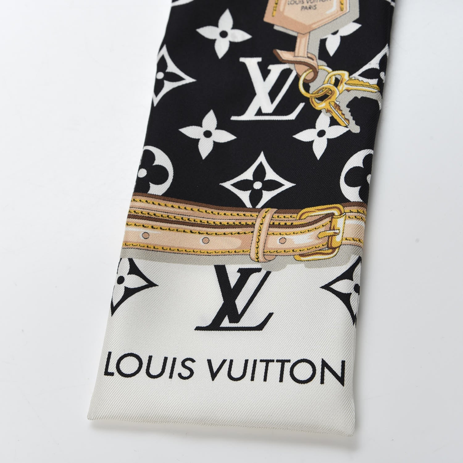 Louis Vuitton Silk Monogram Confidential Bandeau Black 2 of 4