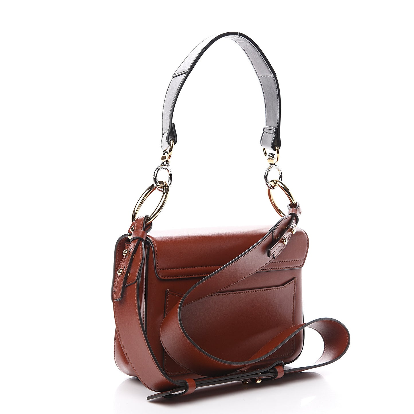 Calfskin Small C Double Carry Sepia Brown