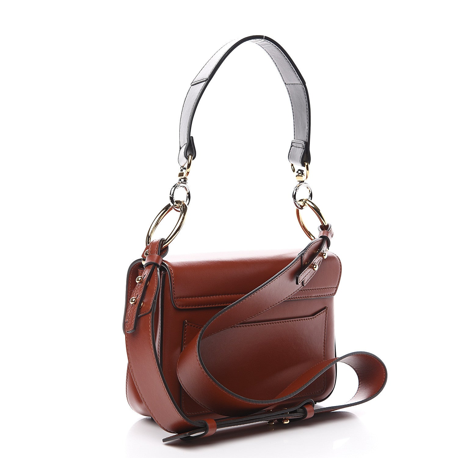 Chloe Calfskin Small C Double Carry Sepia Brown 2 of 9