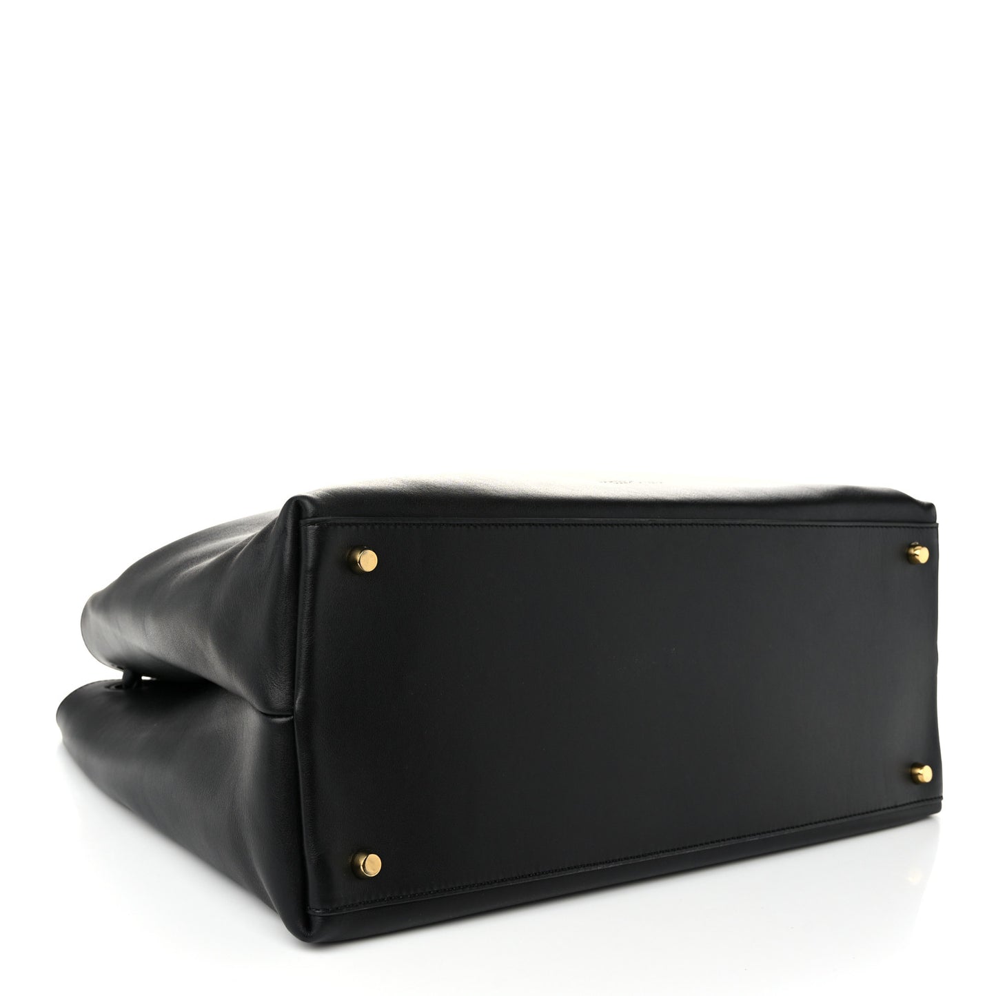 Silky Calfskin Large Andiamo Shoulder Bag Black