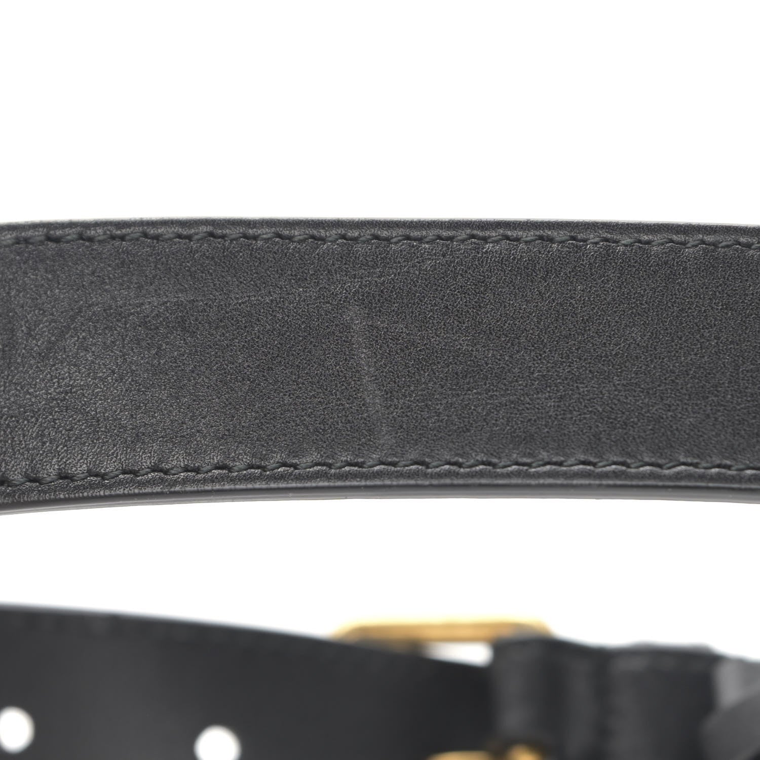 Gucci Calfskin Matelasse GG Marmont Belt Bag 85 34 Black 12 of 13
