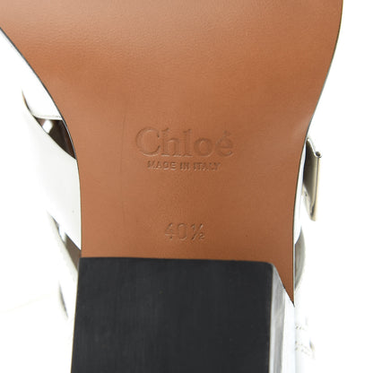 Chloe Shiny Calfskin Rylee Boots 40.5 White 7 of 12
