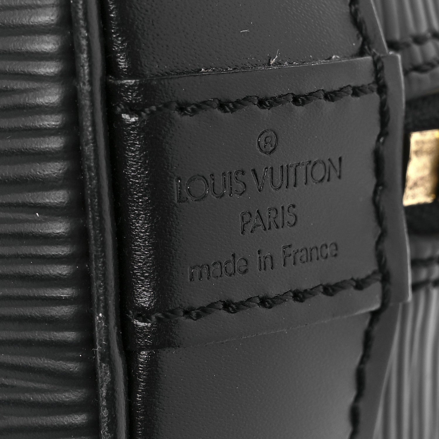 Louis Vuitton Epi Alma PM Black 5 of 9