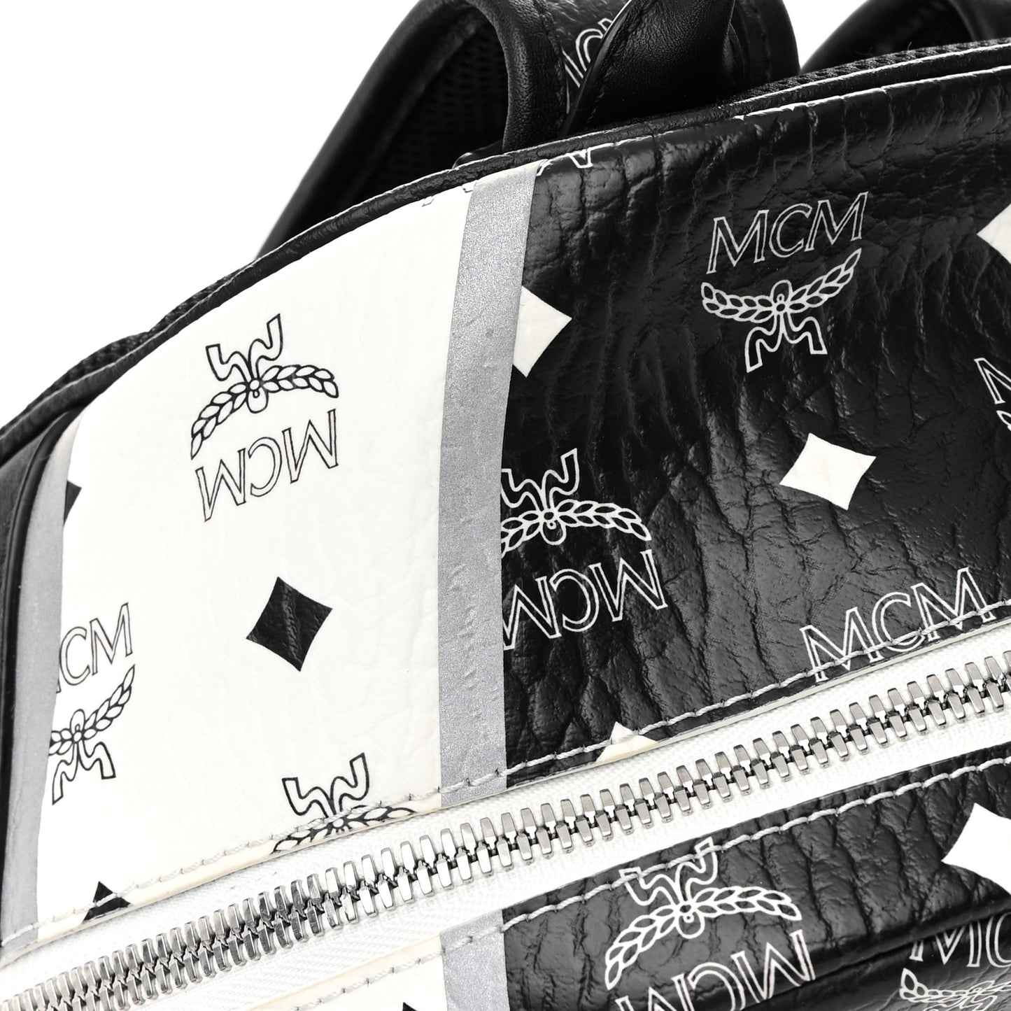 Visetos Chevron Colorblock Small Stark Backpack Black White