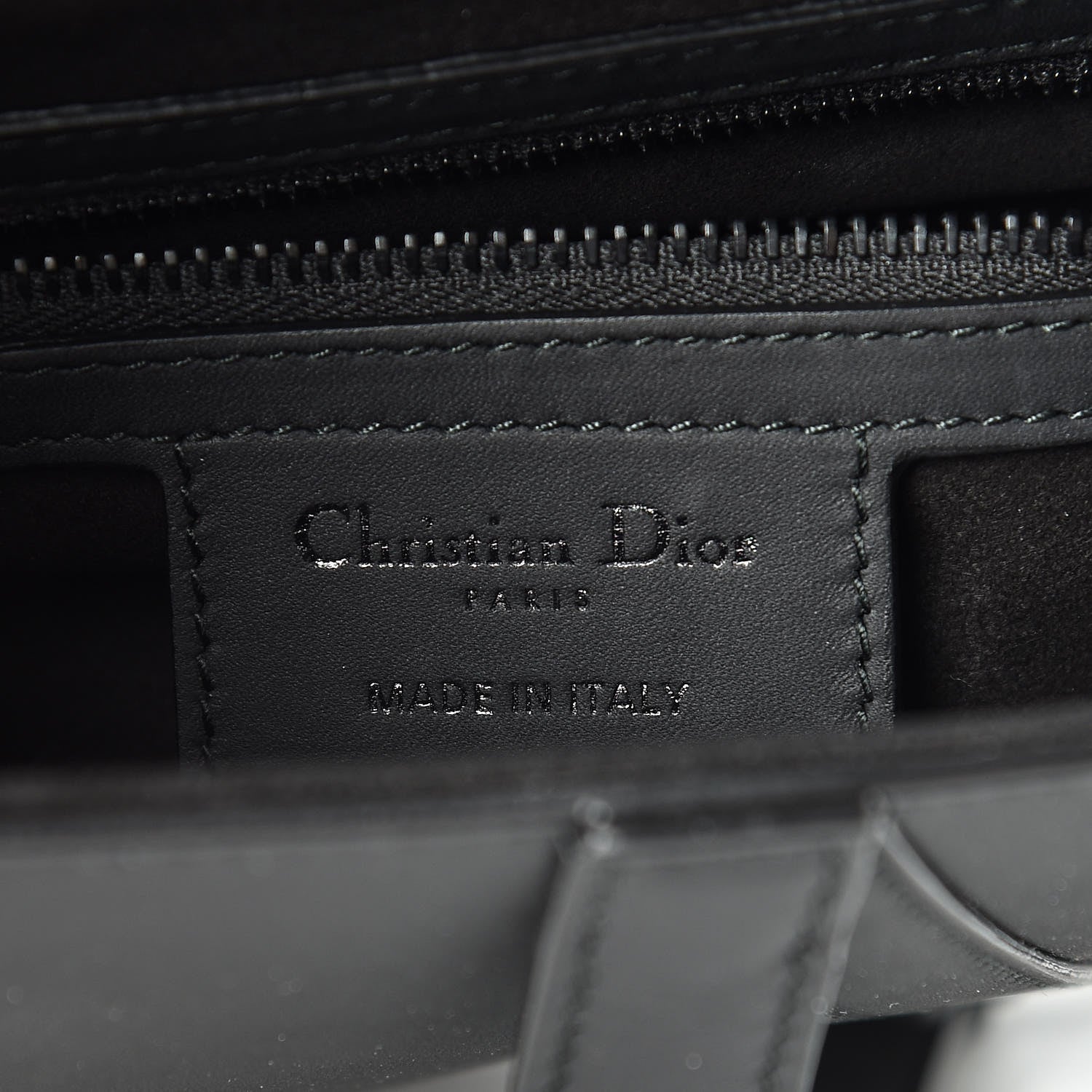 Christian Dior Ultra Matte Calfskin Saddle Bag Black 6 of 11
