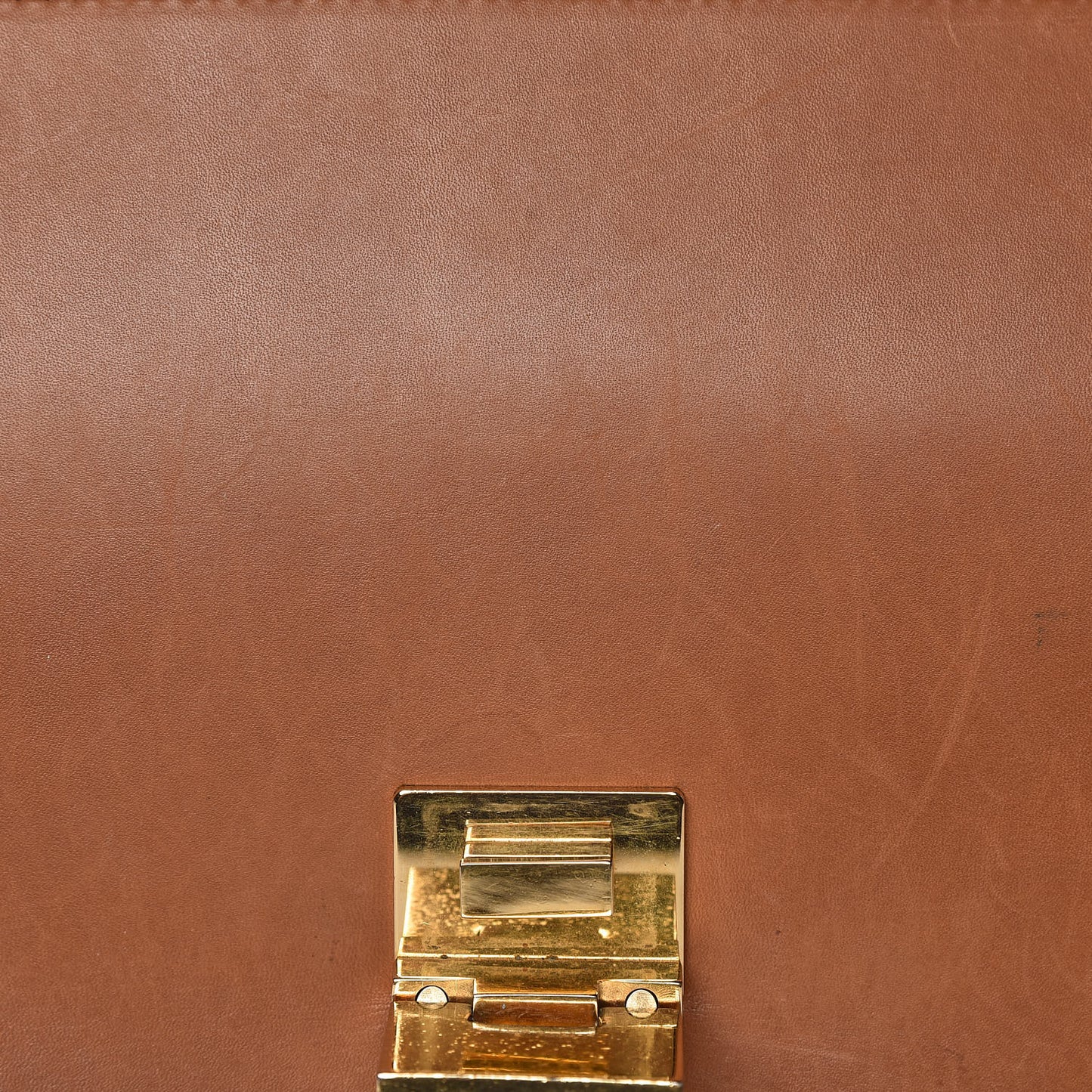 Natural Calfskin Suede Medium Trapeze Tan