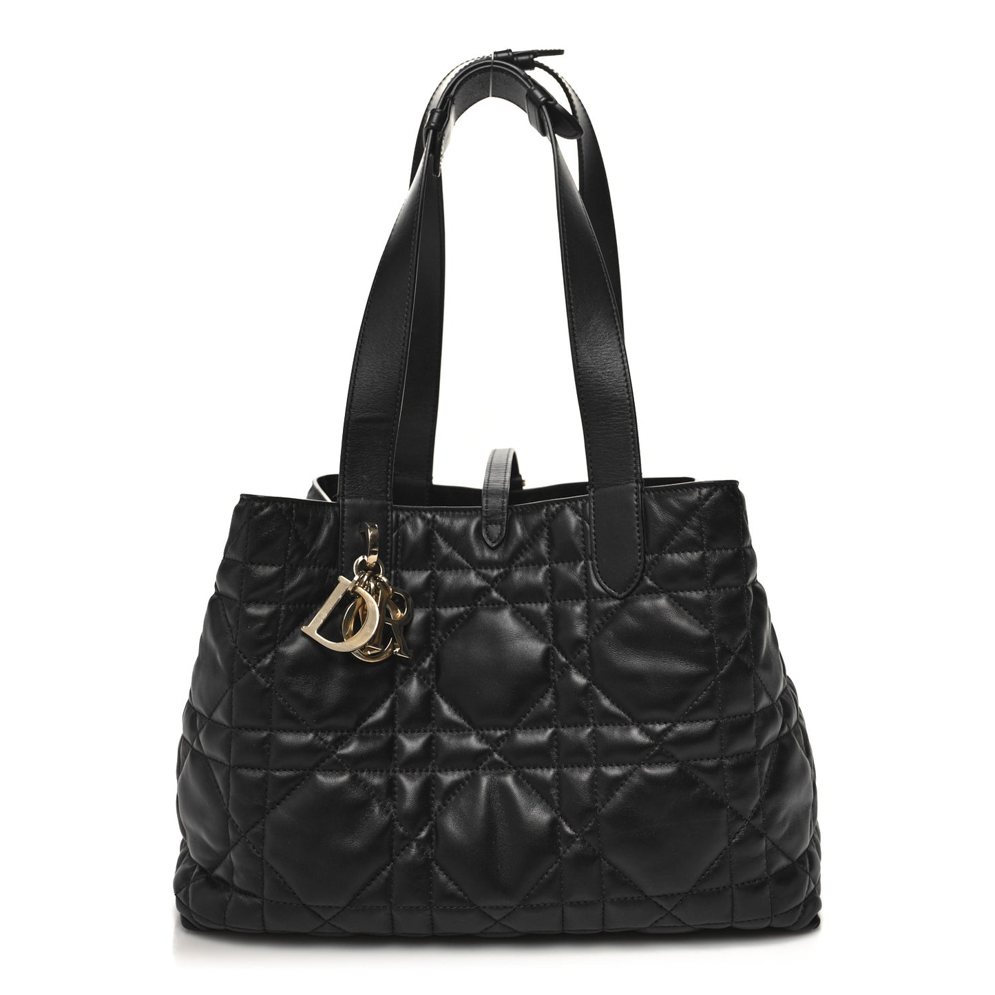 Calfskin Macrocannage Medium Toujours Black