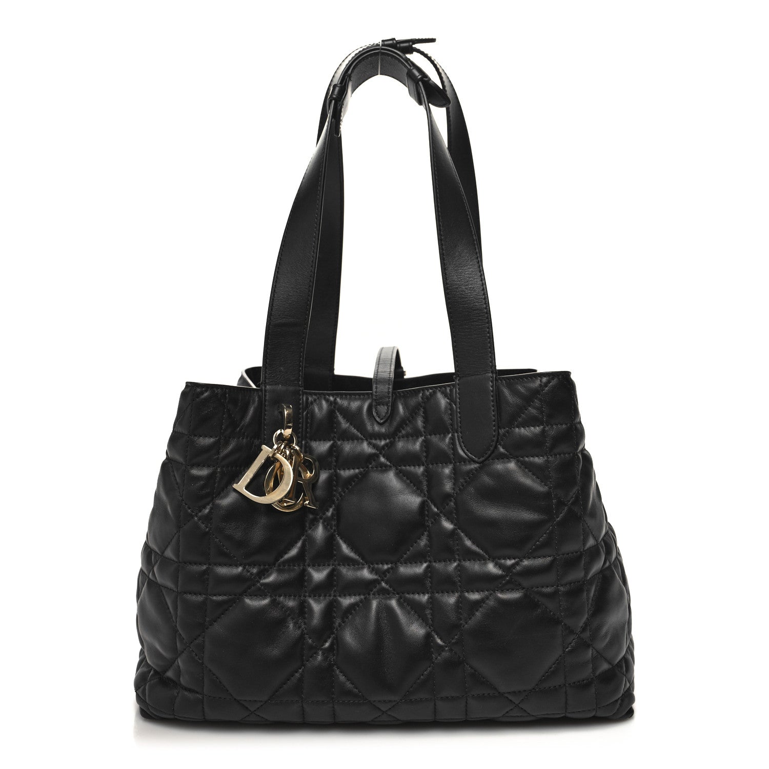 Christian Dior Calfskin Macrocannage Medium Toujours Black 3 of 12
