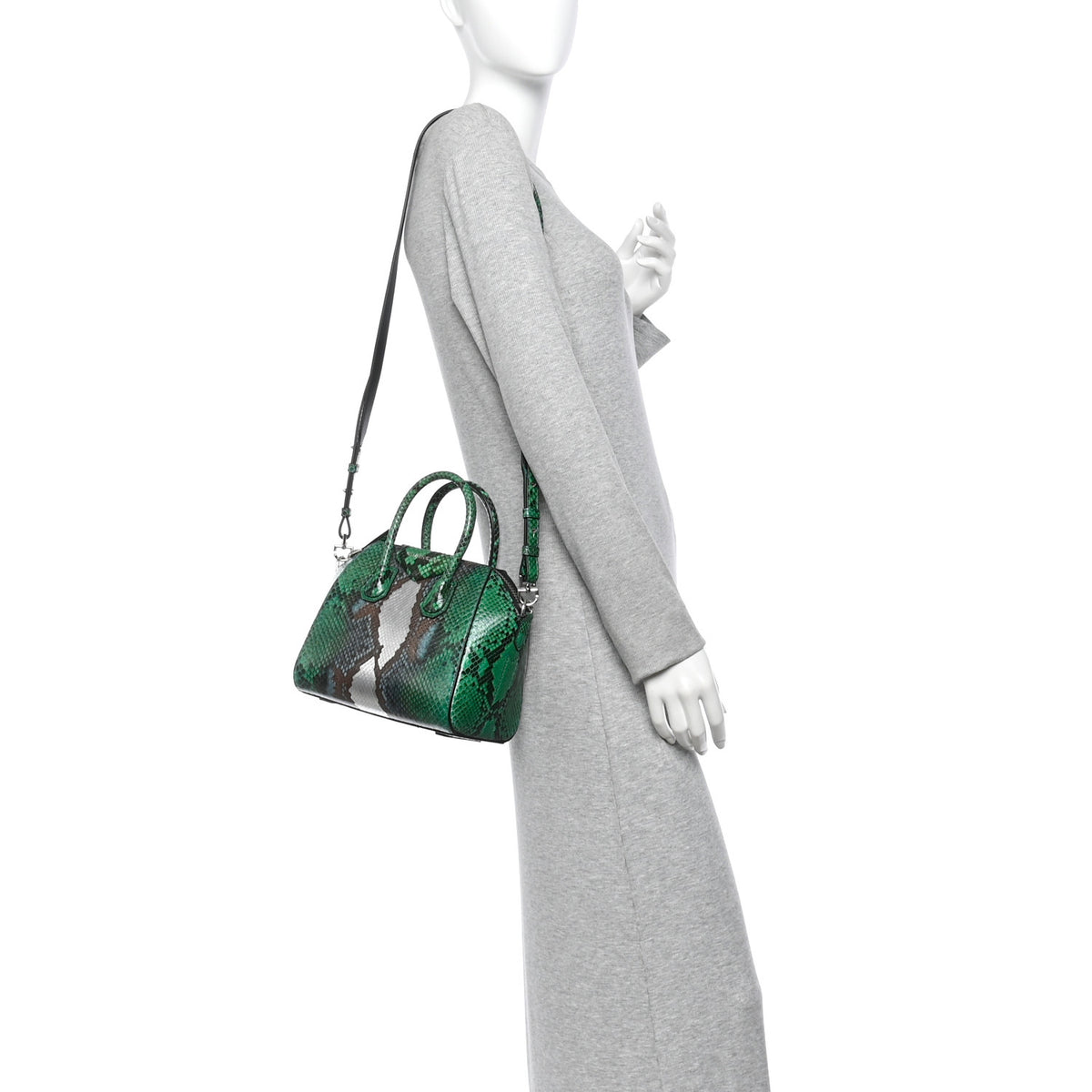 Givenchy Snakeskin Mini Antigona Green Multicolor 2 of 10