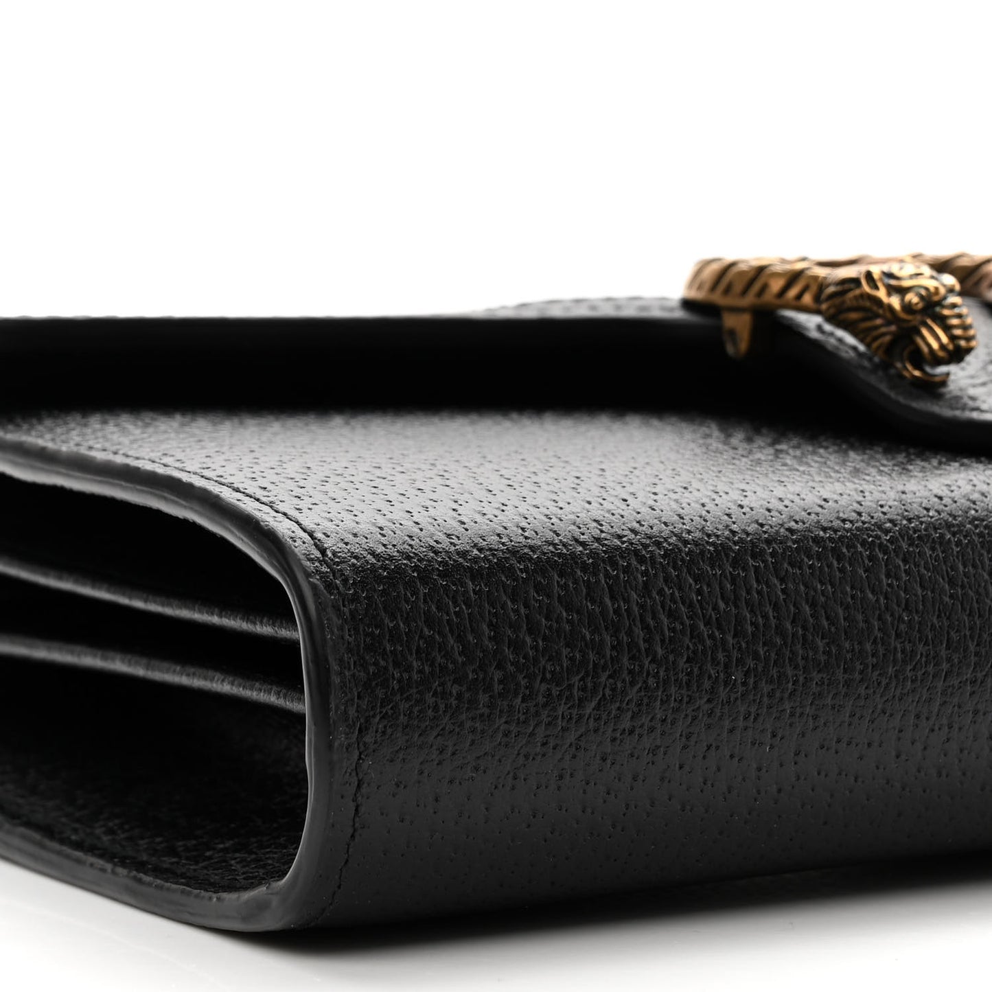 Calfskin Web Mini Dionysus Chain Wallet Black